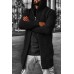 Men's Cardigan Solid Color Hooded High Collar Cardigan