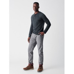 Stretch Canvas Flannel Lined Pant - Slate