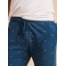 Faherty x Roller Rabbit Men's Simon PJ Pant - Teal Mini Wave